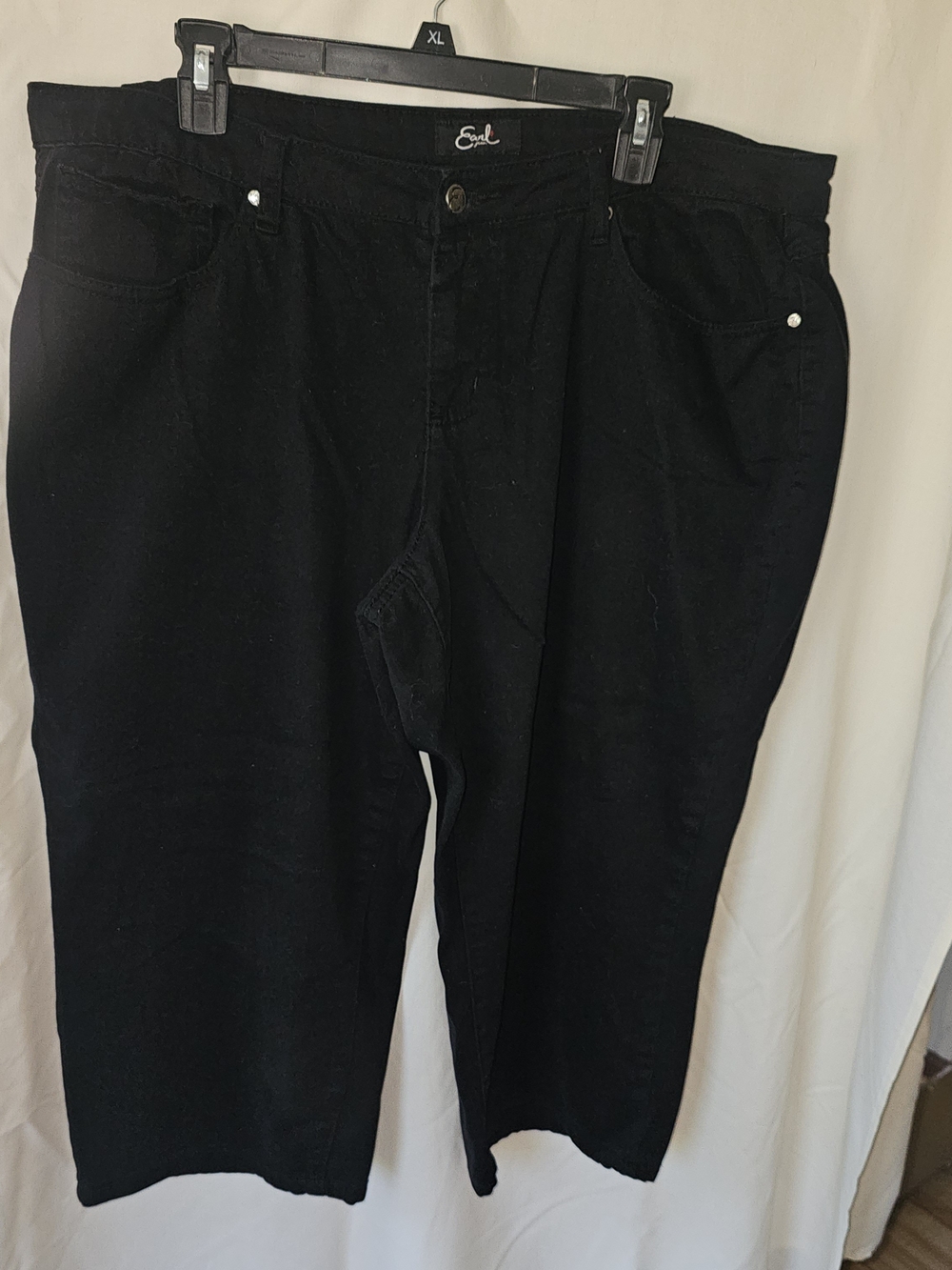 Earl Jeans Black Capris Womens Plus Size